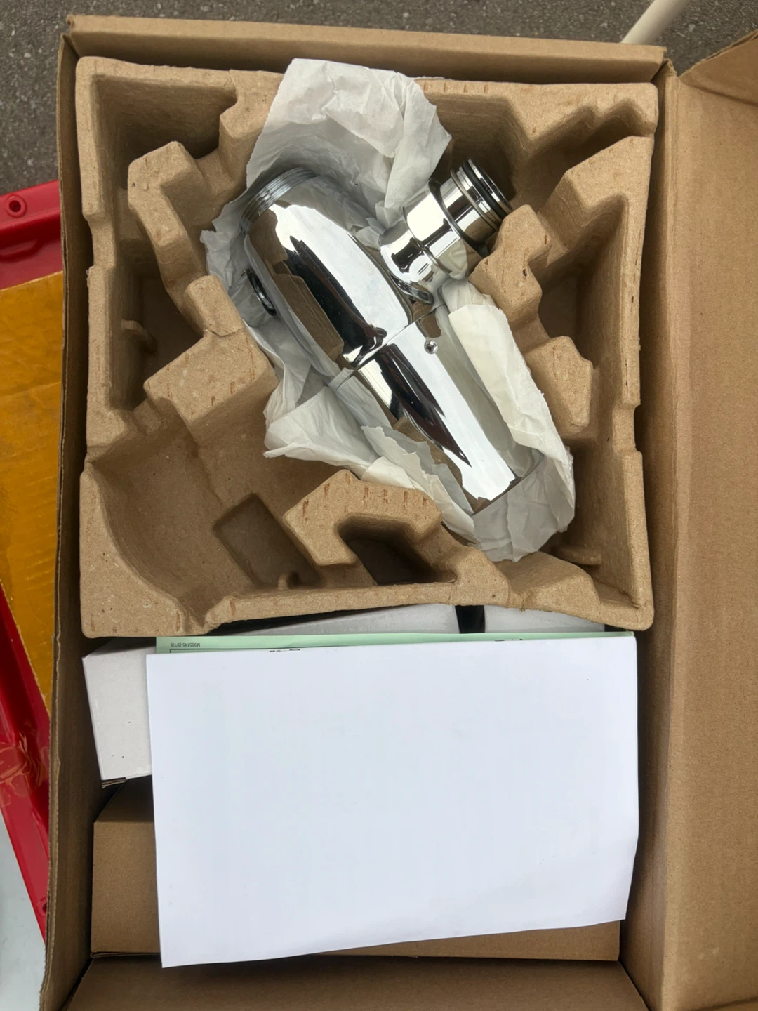 Chrome Toilet Flush Valve