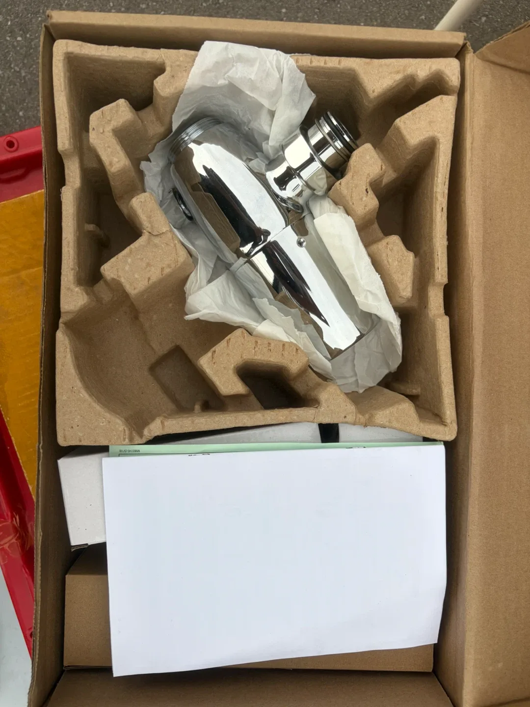 Chrome Toilet Flush Valve