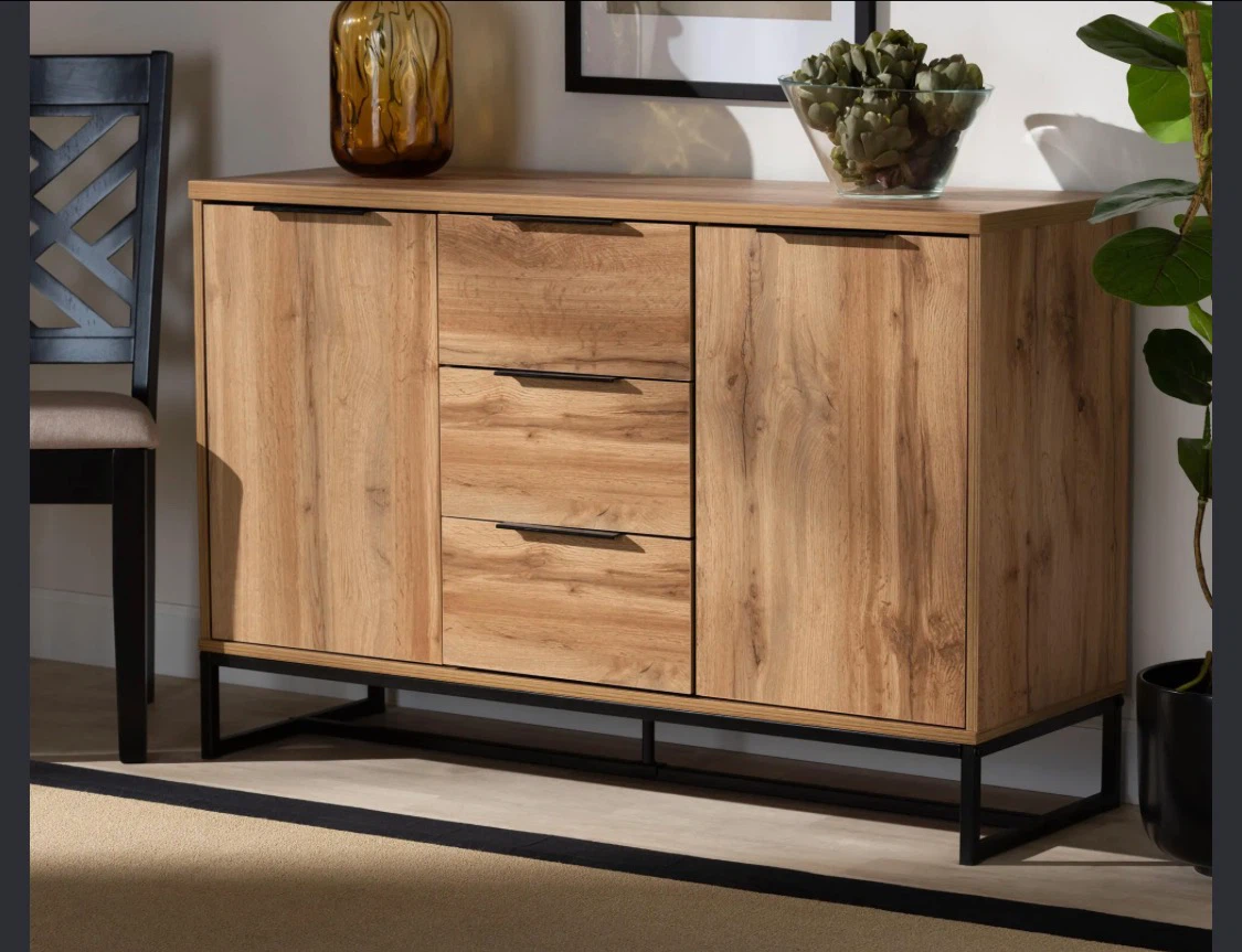 New 3-Drawer Storage Sideboard Buffet - photo 2