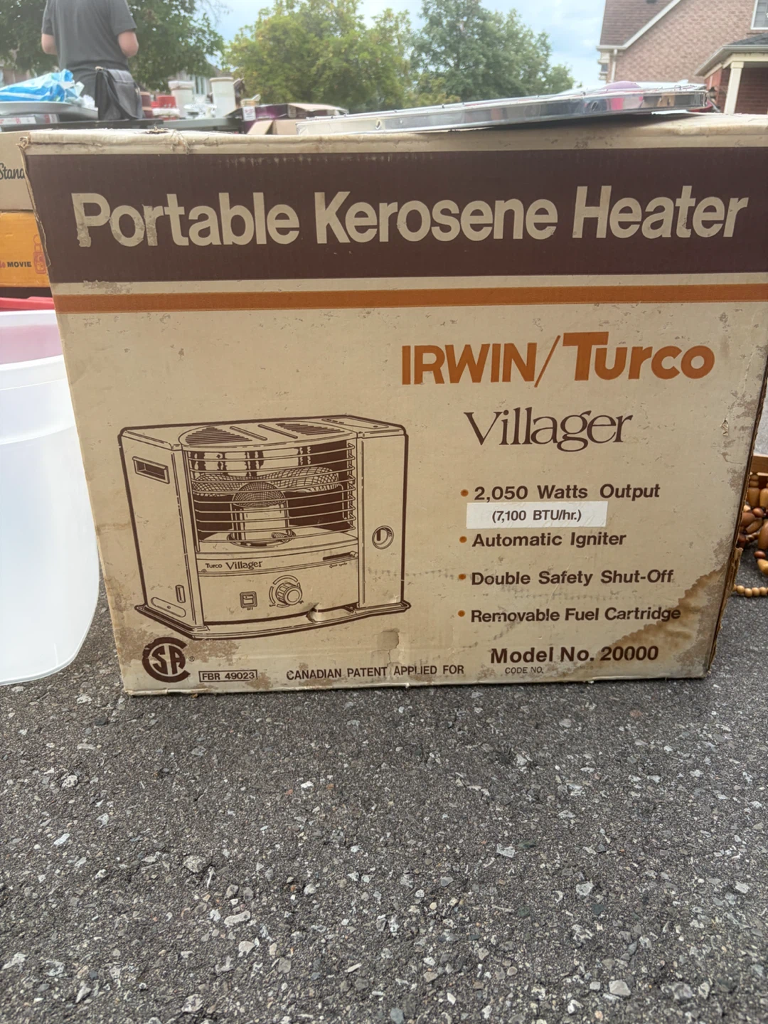 IRWIN/Turco Villager Portable Kerosene Heater Model 20000