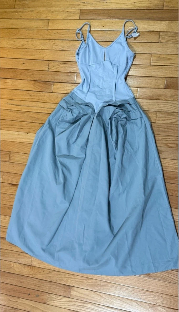 Y2K Baby Blue Maxi Dress XS - photo 2