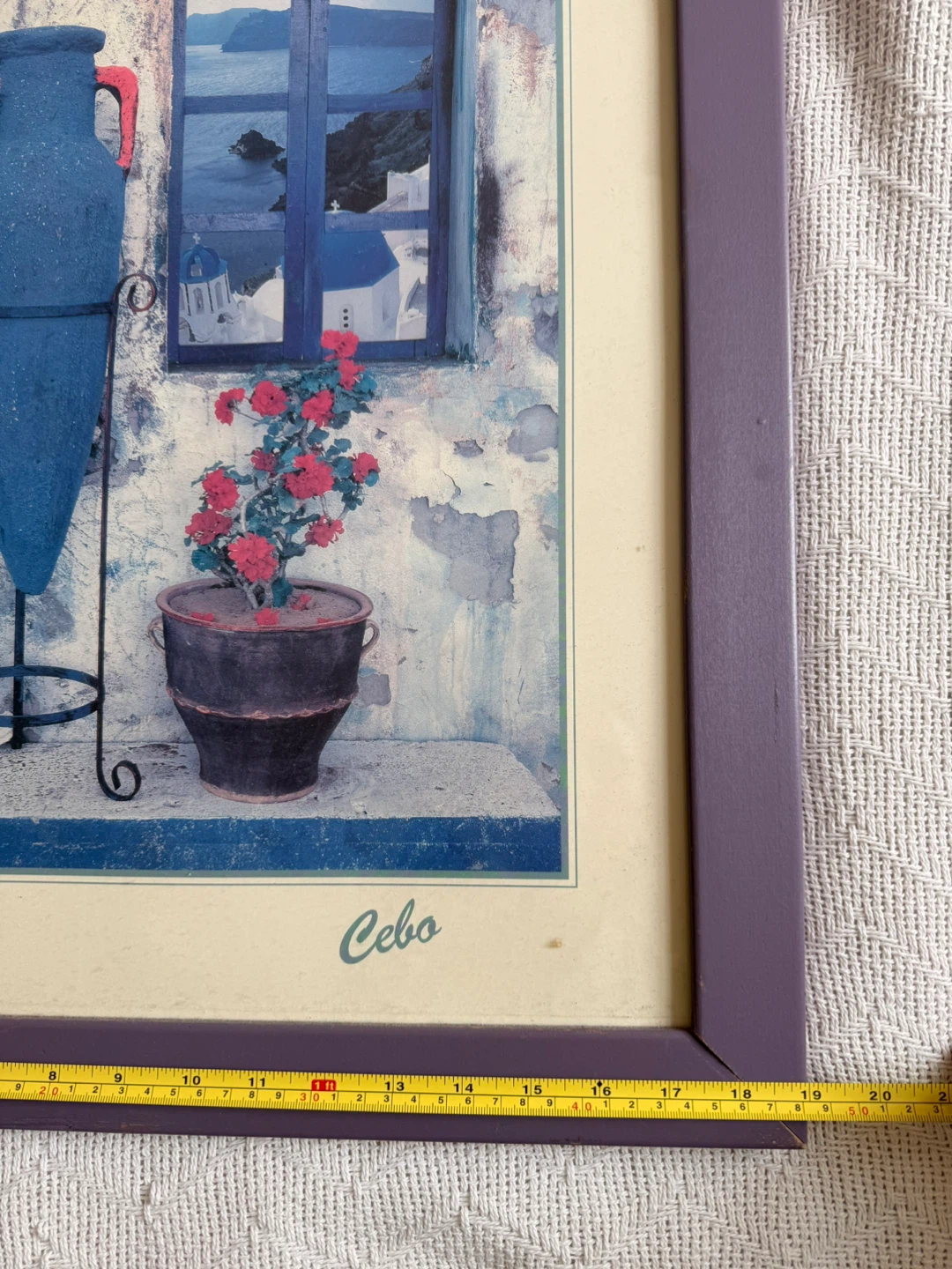 Framed Print "Santorini Dream" by Cebo 19”x23” - photo 2