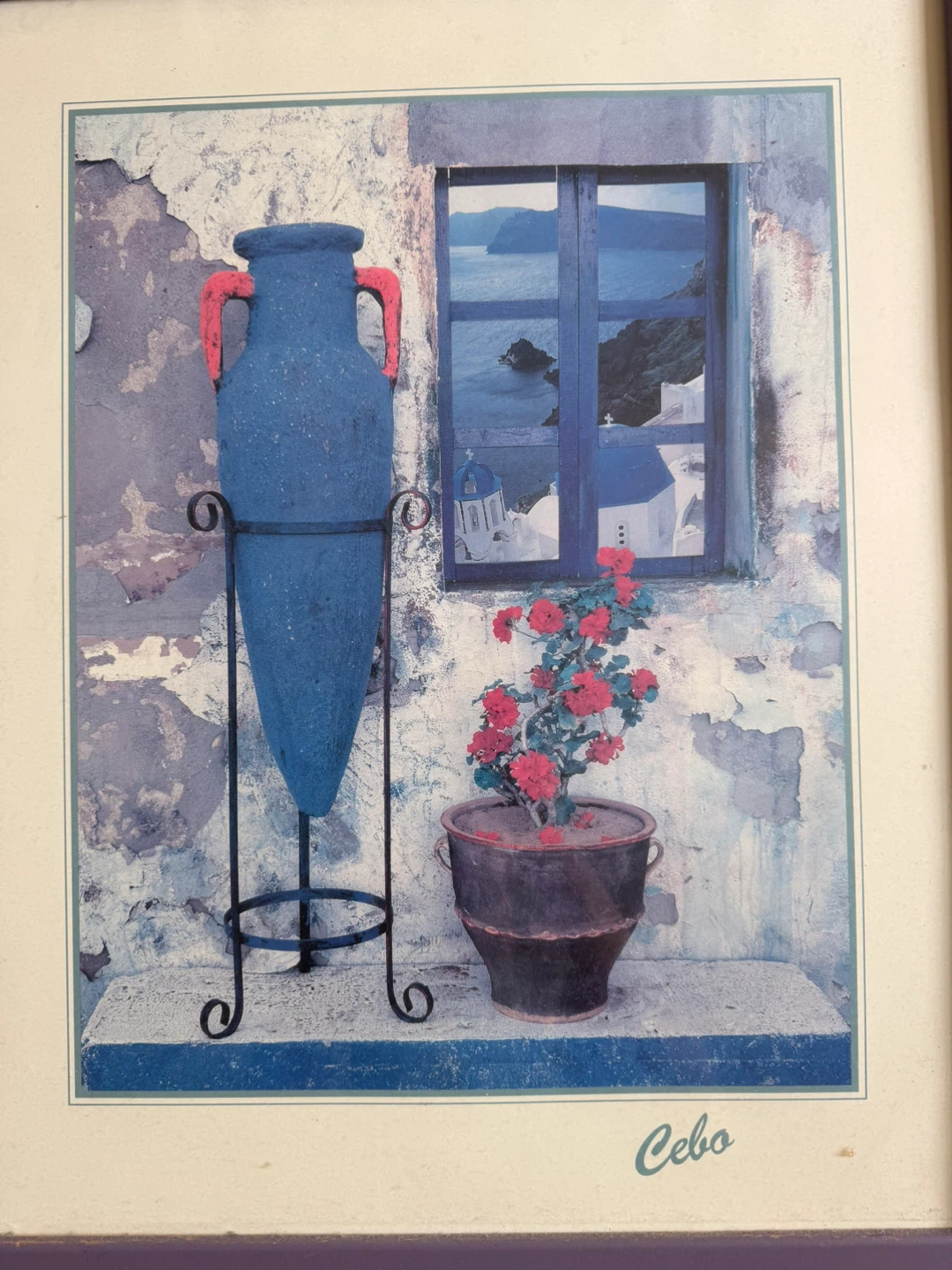 Framed Print "Santorini Dream" by Cebo 19”x23” - photo 4