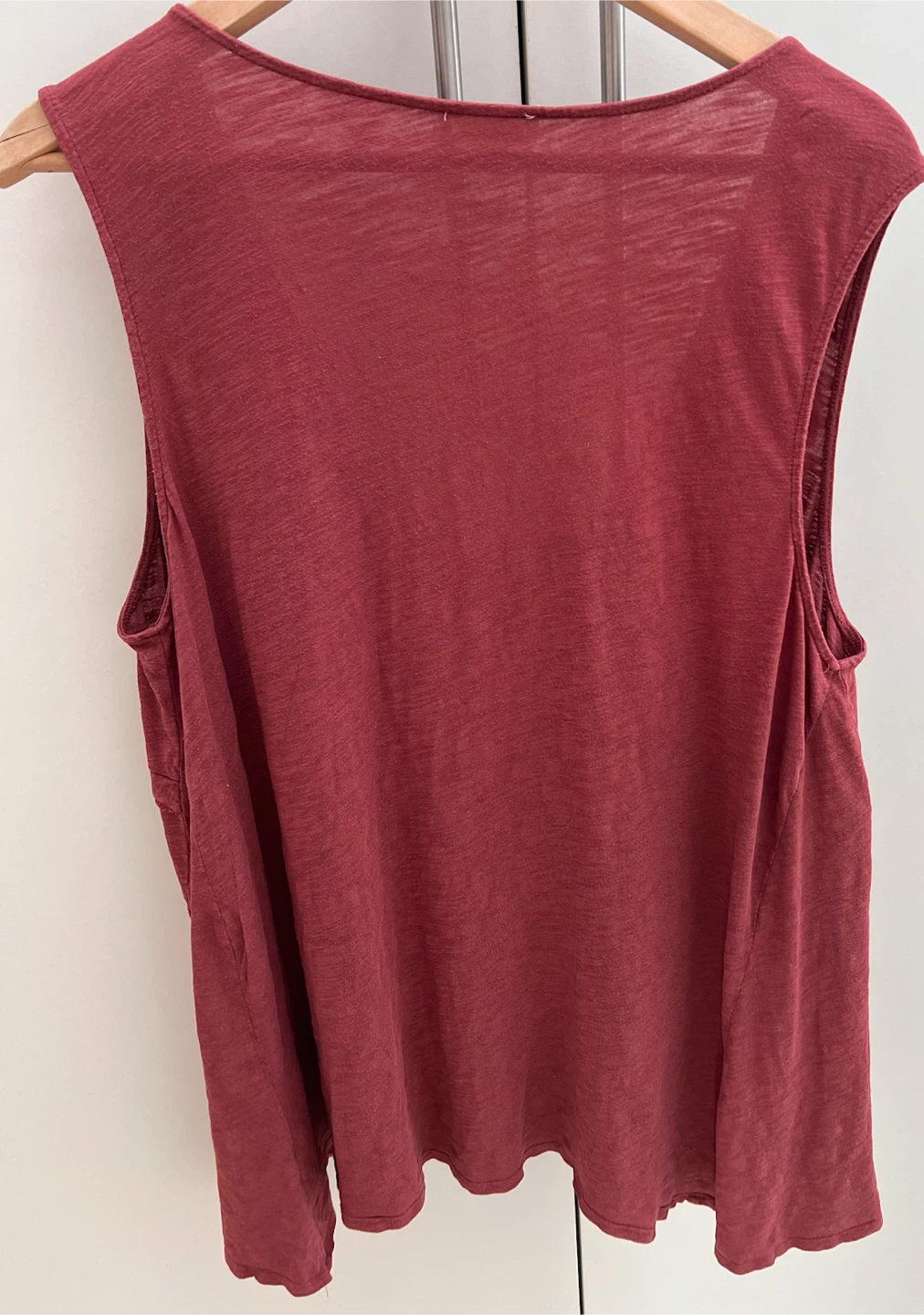 Deletta Women's Rust Sleeveless Ruffled Tank Top XL - photo 3