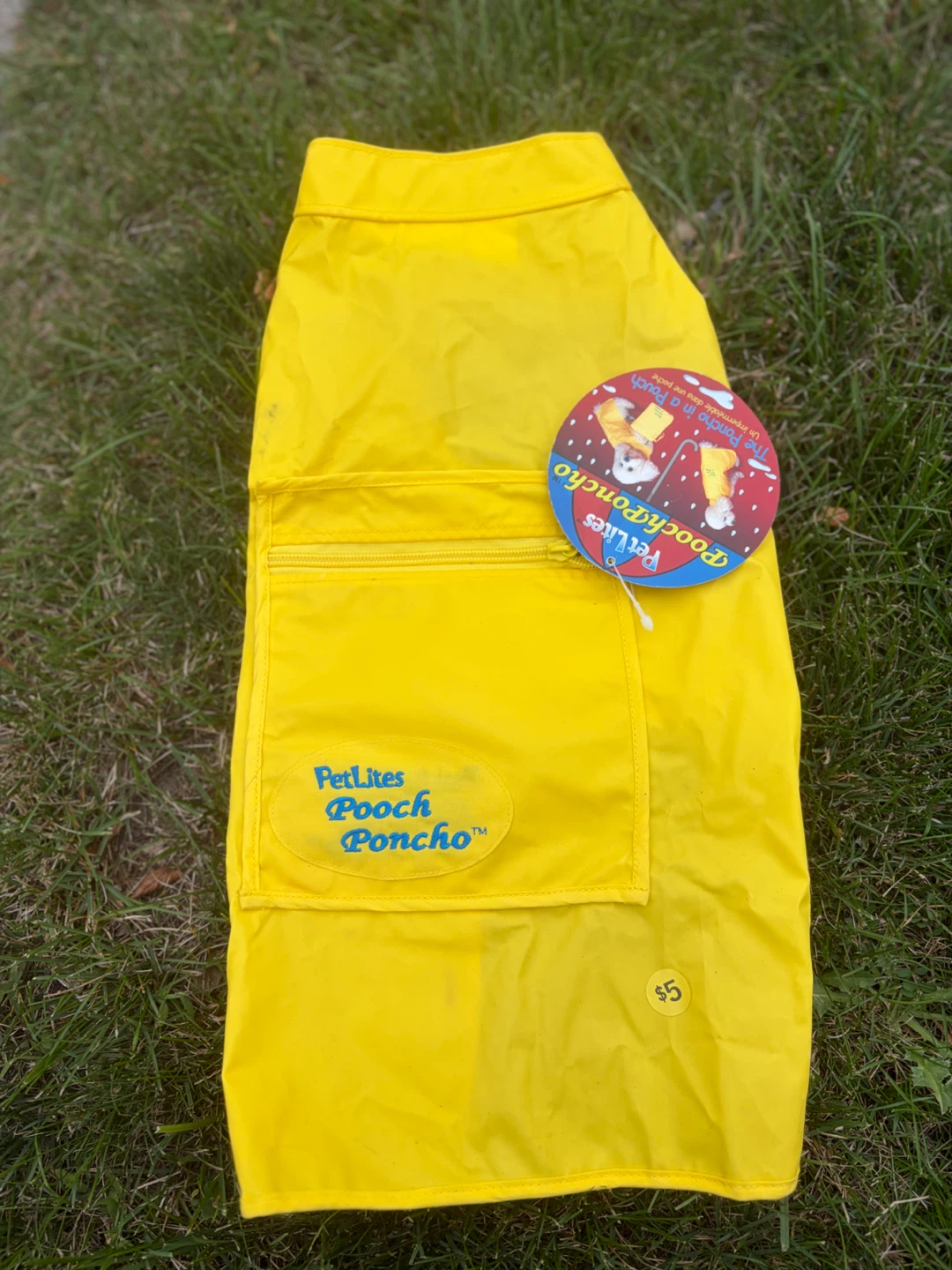 PetLites Yellow Pooch Poncho - Size CS