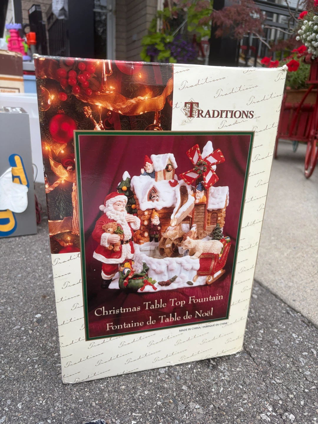Traditions Christmas Table Top Fountain