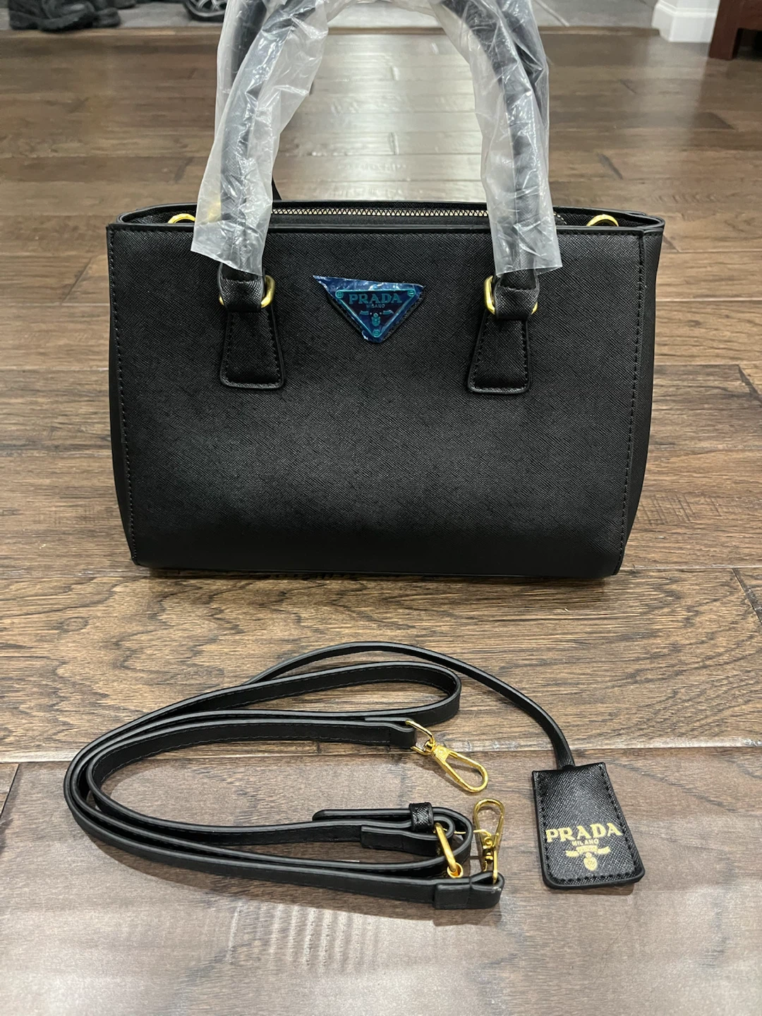 Prada Black Saffiano Leather Top Handle Bag - photo 3