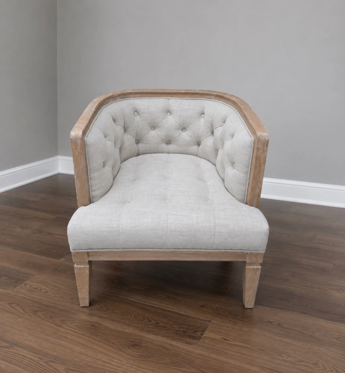 New French Provincial Barrel Chair
