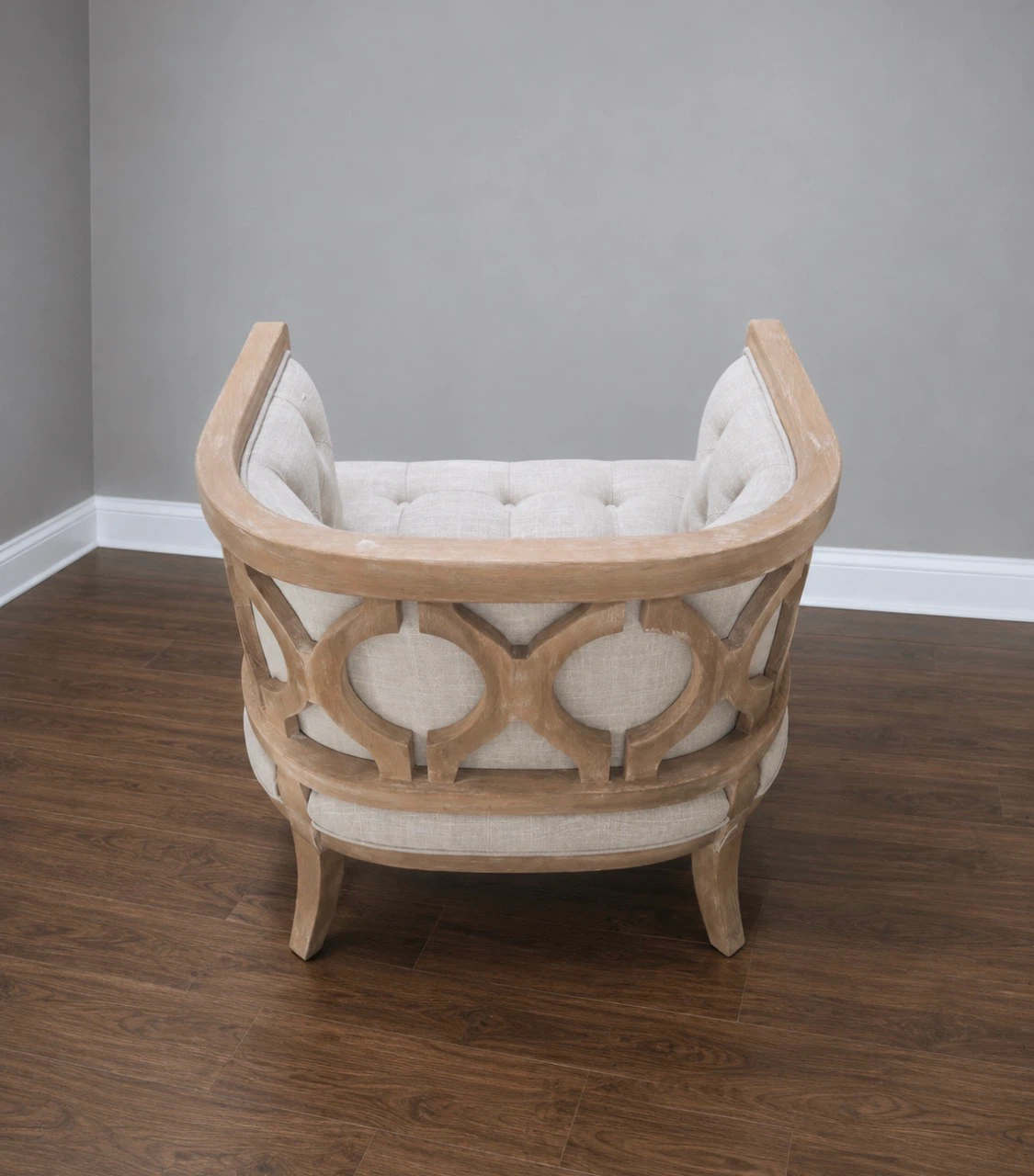 New French Provincial Barrel Chair - photo 2