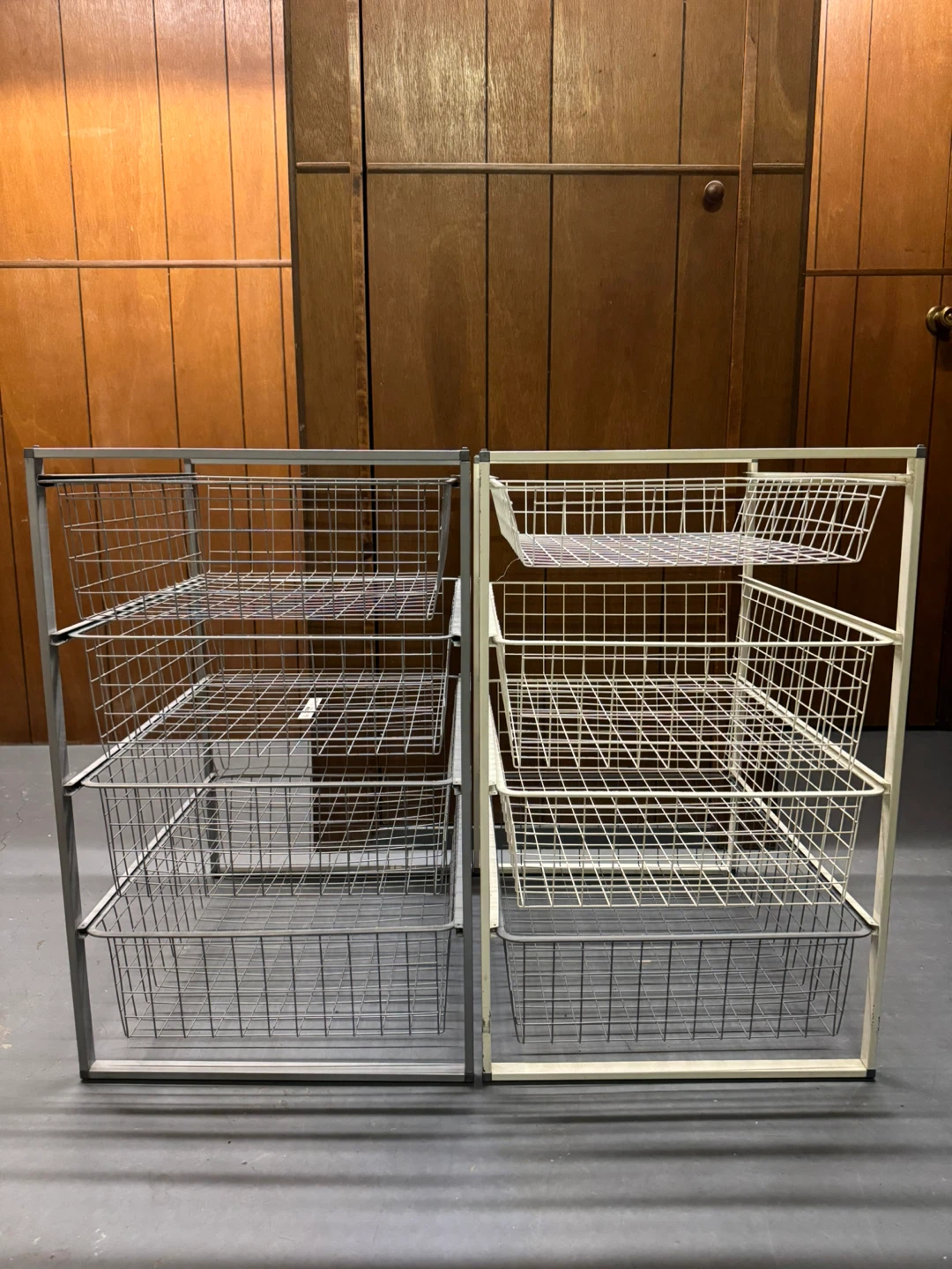 Wire Basket Storage Shelves – 2 Units