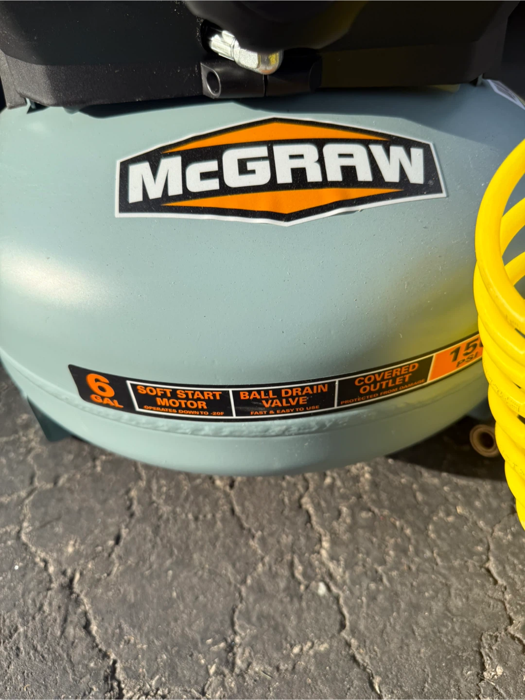 McGraw 6 Gallon Air Compressor - photo 2