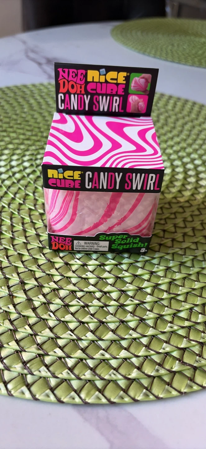 Nee Doh Candy Swirl Super-Solid Squish Ball