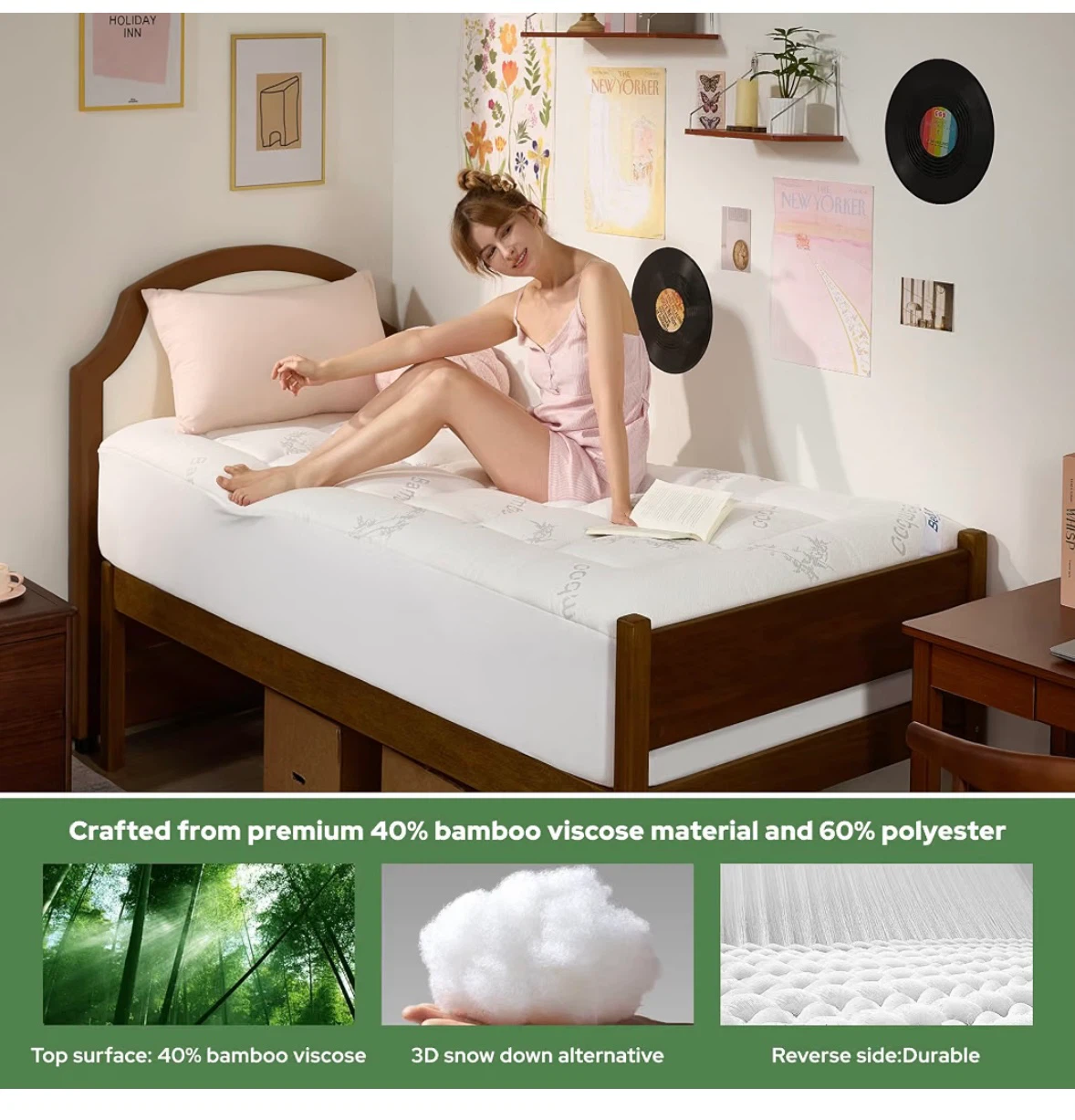 BEDLORE Twin XL Mattress Topper - photo 3