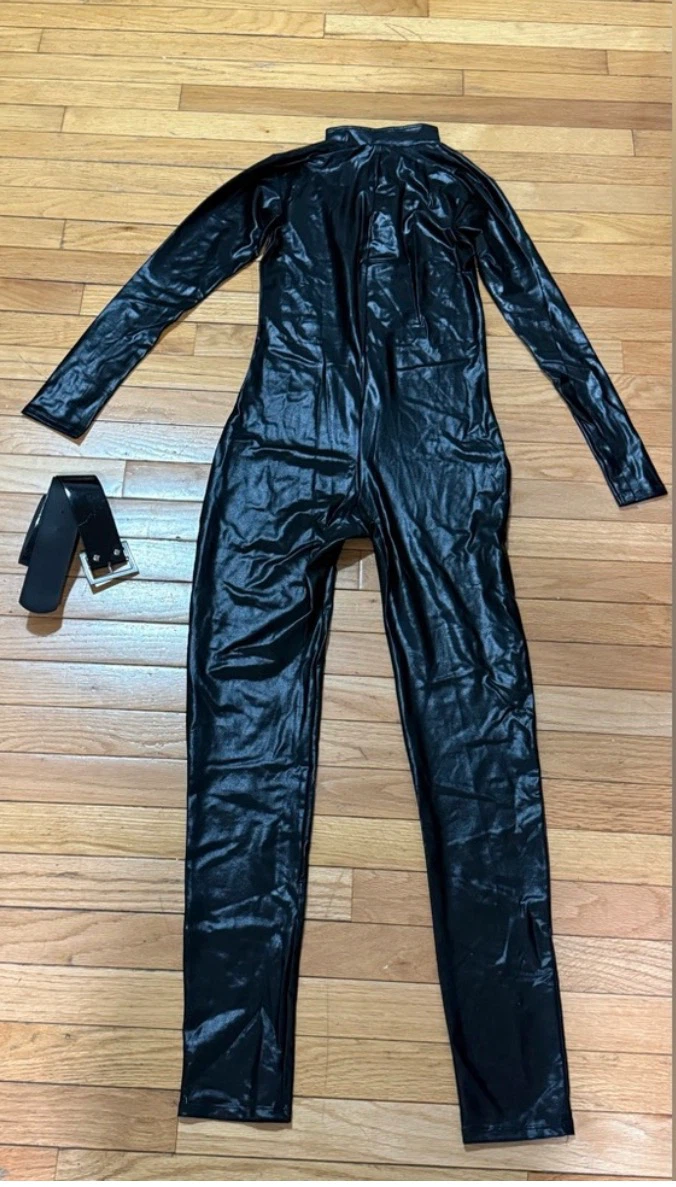 Leg Avenue Black Catwoman Catsuit Halloween Costume - photo 3
