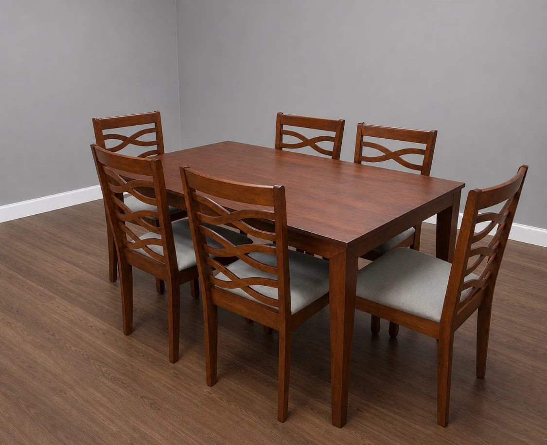 New 7 Piece Traditional Dining Set