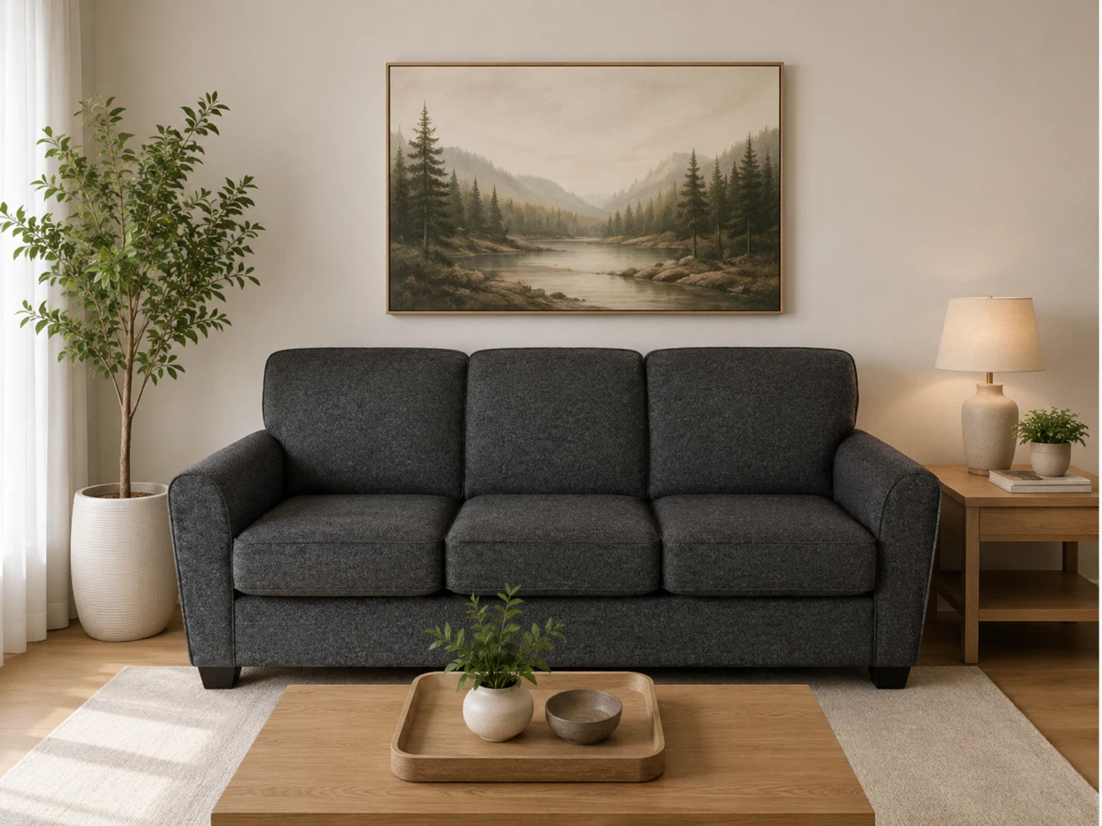 Charcoal Grey 3-Seat Sofa | Great Condition