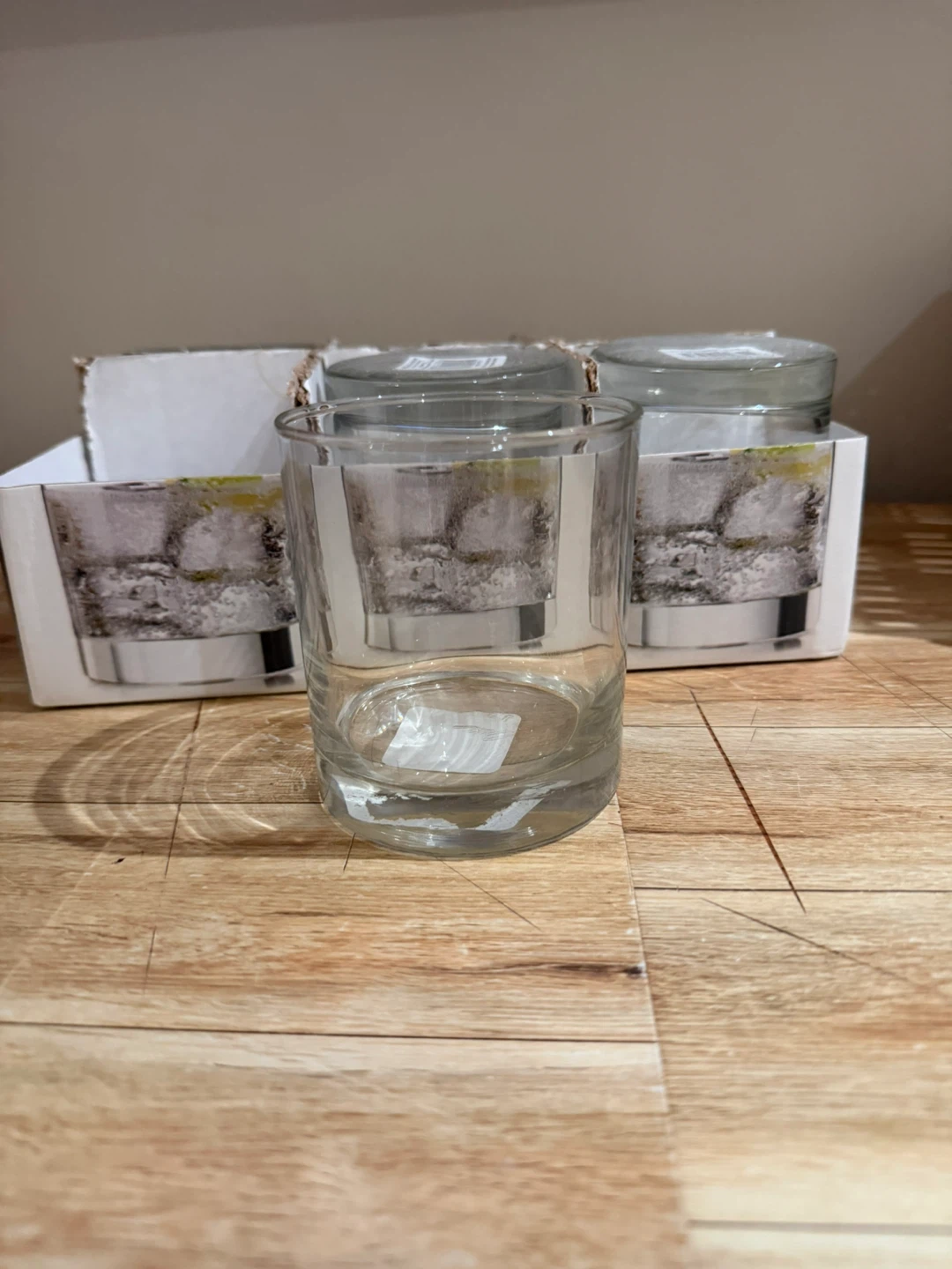 Set of 5 Clear Glass Tumblers - photo 2