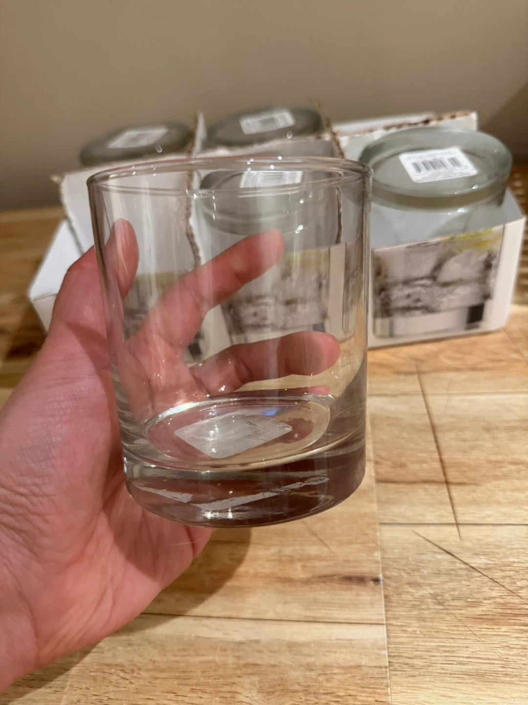 Set of 5 Clear Glass Tumblers - photo 3