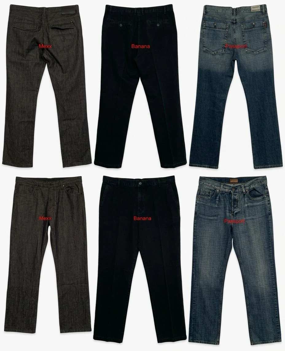 Three pairs of pants