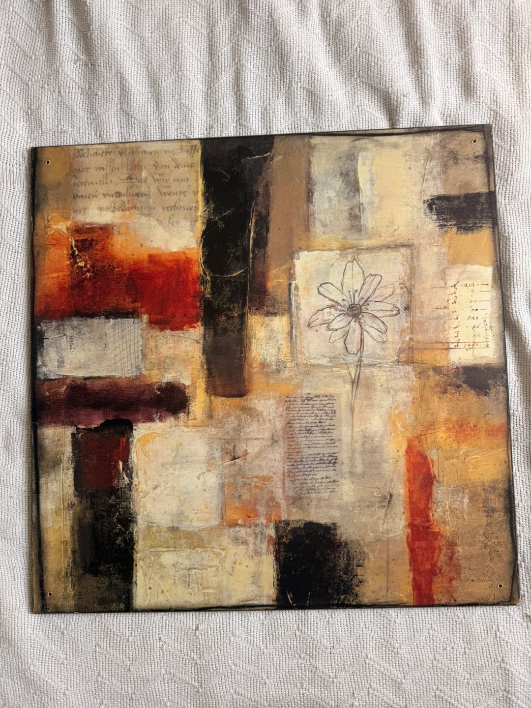 Set of 2 Abstract Floral Canvas Wall Art 23.5” x 23.5” - photo 2