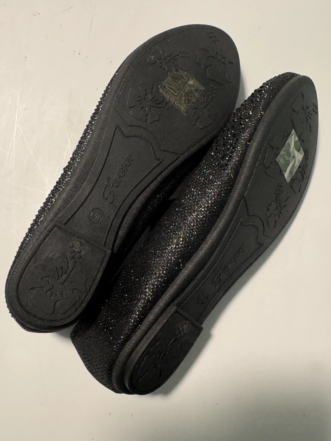 Shein Black Glitter Ballet Flats Wide Fit - photo 5