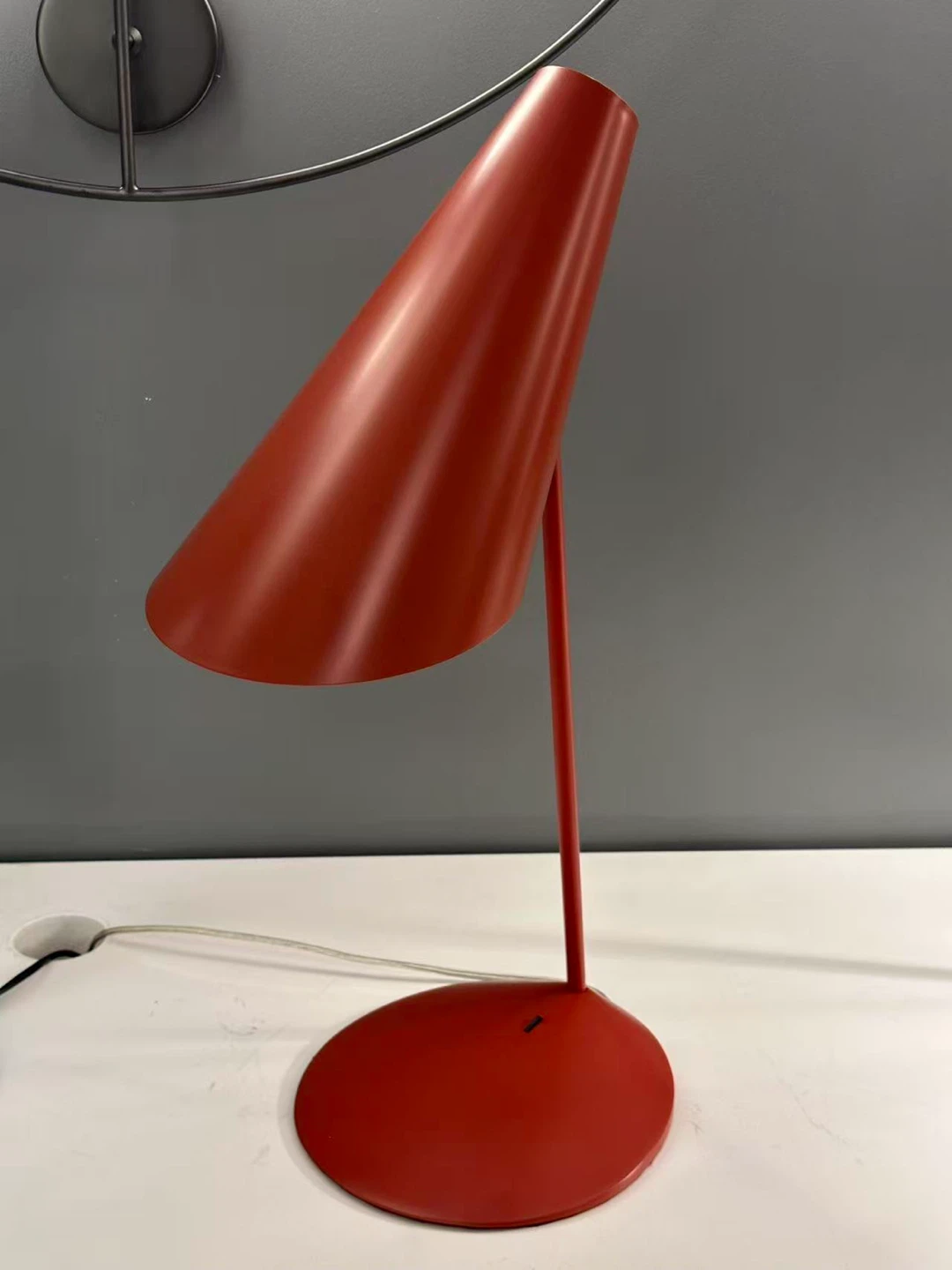 Red Cone Table Lamp