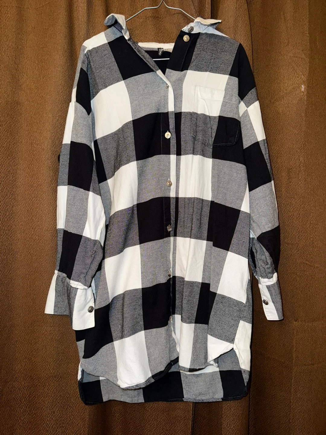 H&M Oversized Buffalo Plaid Shirt