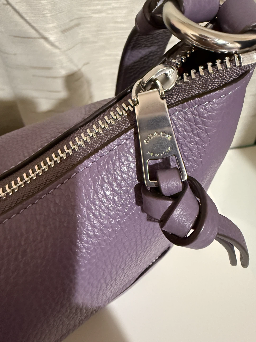 Coach New York Purple Leather Shoulder Bag - photo 2