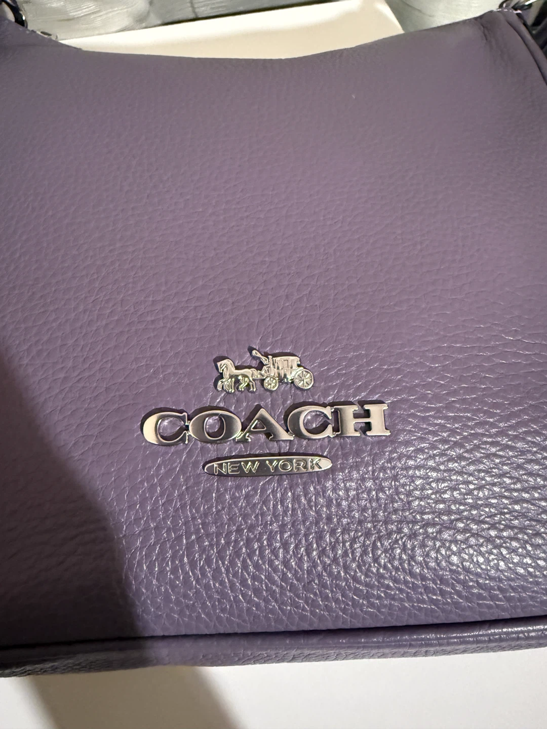 Coach New York Purple Leather Shoulder Bag - photo 4
