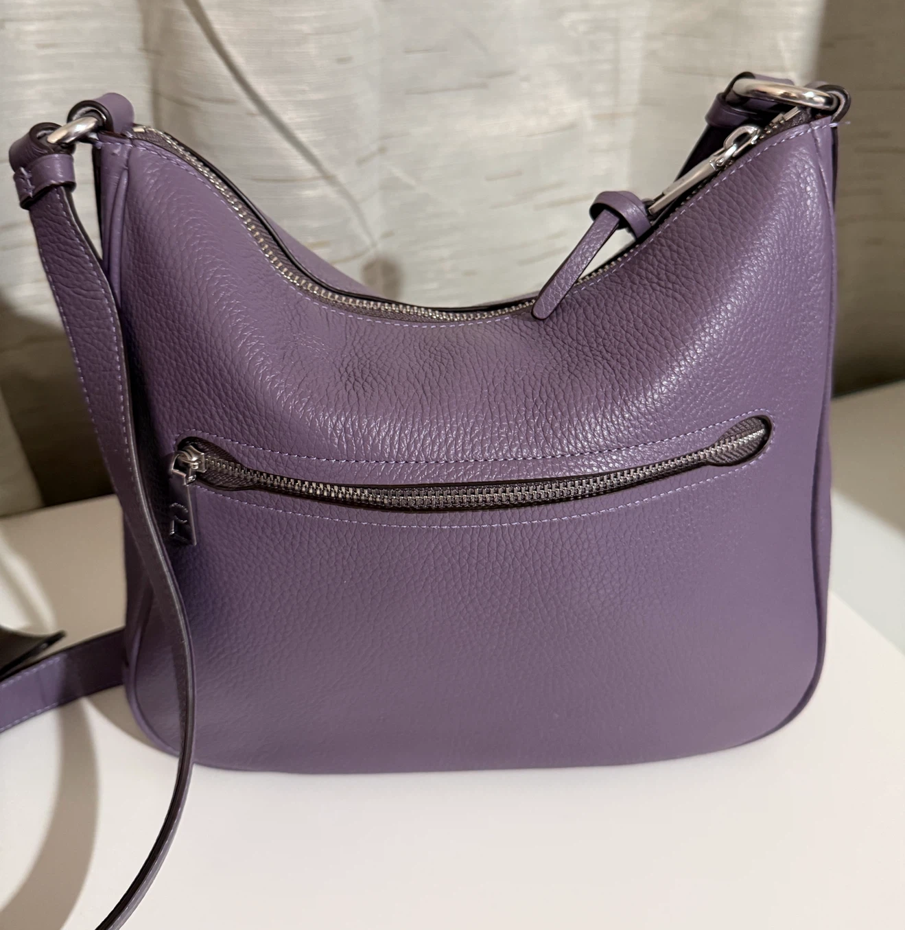 Coach New York Purple Leather Shoulder Bag - photo 5