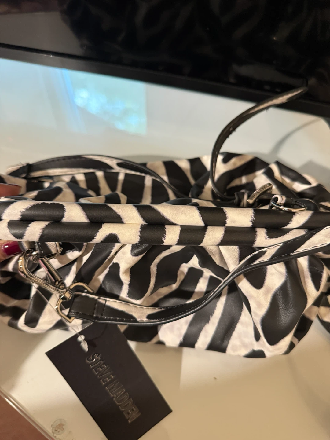 Steve Madden Roaring Zebra Clutch - photo 2