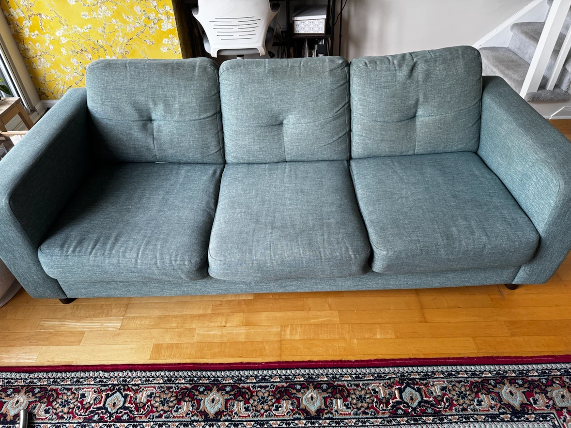 EQ3 3-Seater Sofa – Blue/Grey - photo 2