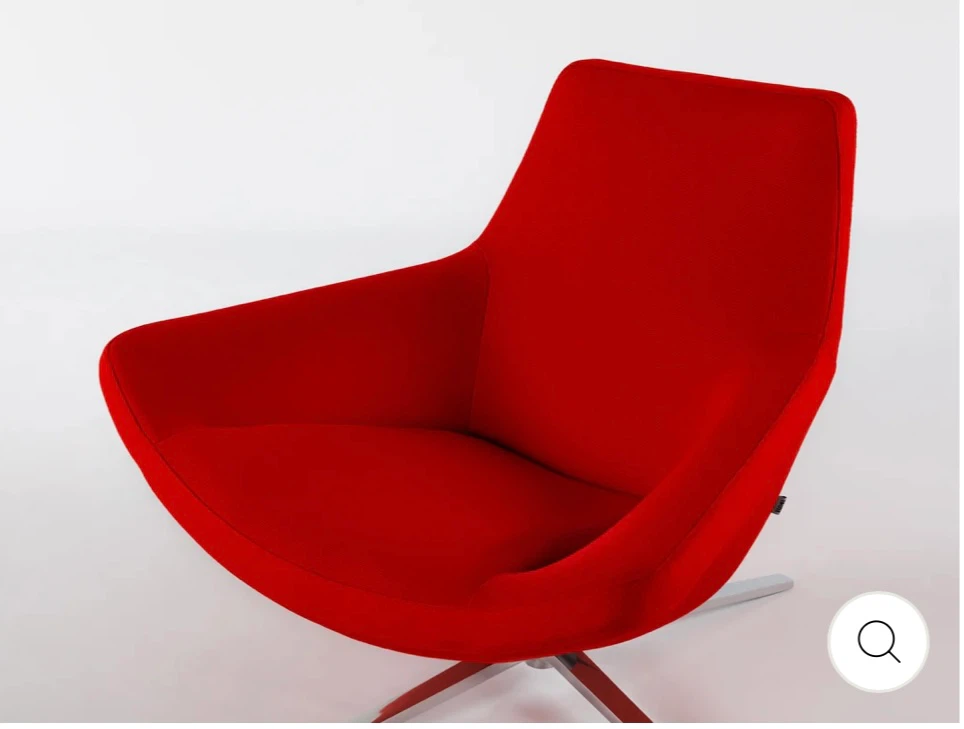 B&B Italia Red Swivel Armchair - photo 3