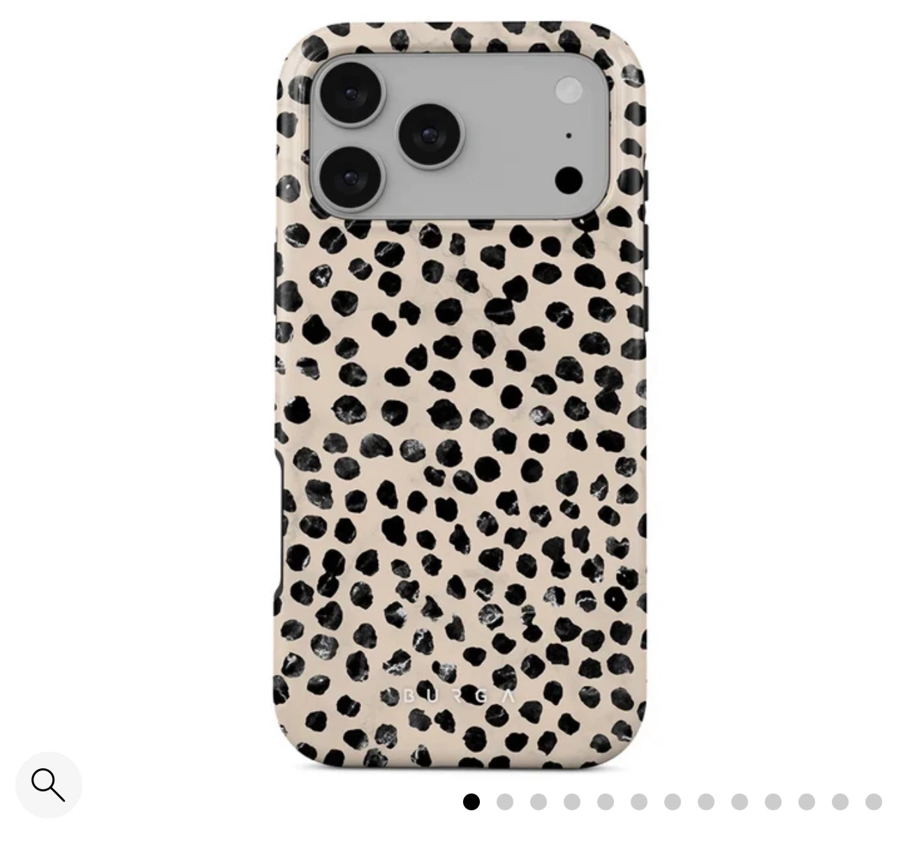 Burga Dalmatian Print iPhone 17 pro max Case