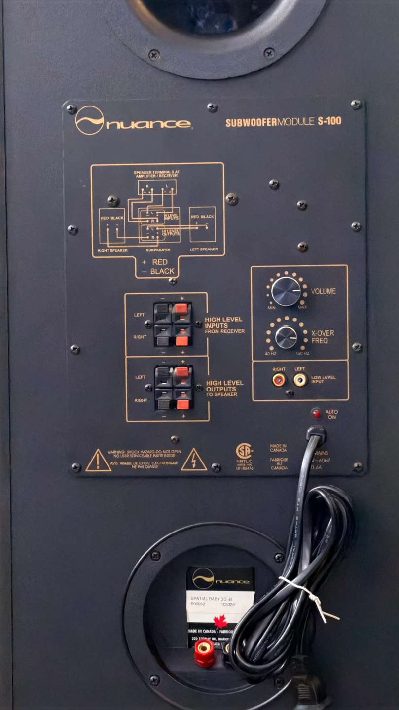 Nuance "Spatial Baby" S-100 Subwoofer Modules Pair - photo 4