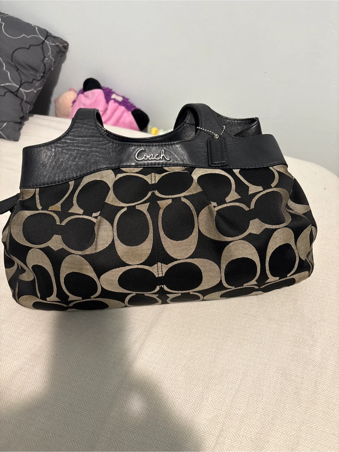 Coach Signature Monogram Shoulder Bag - photo 2