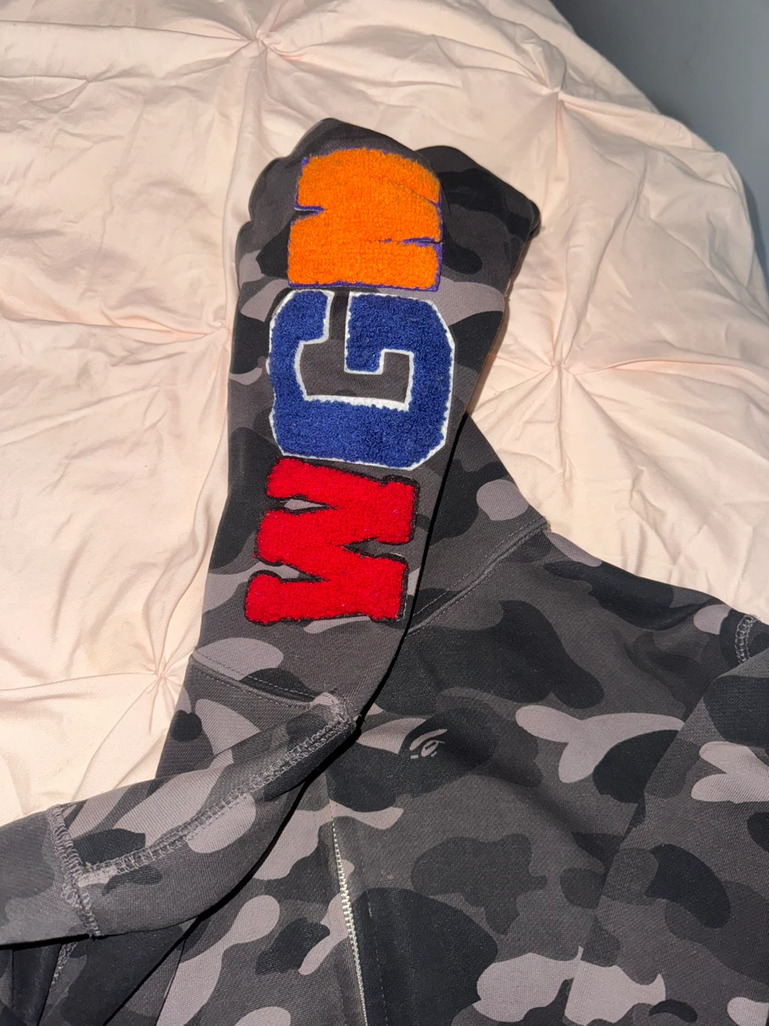 BAPE Full Zip Hoodie Camo Shark Tiger - photo 3