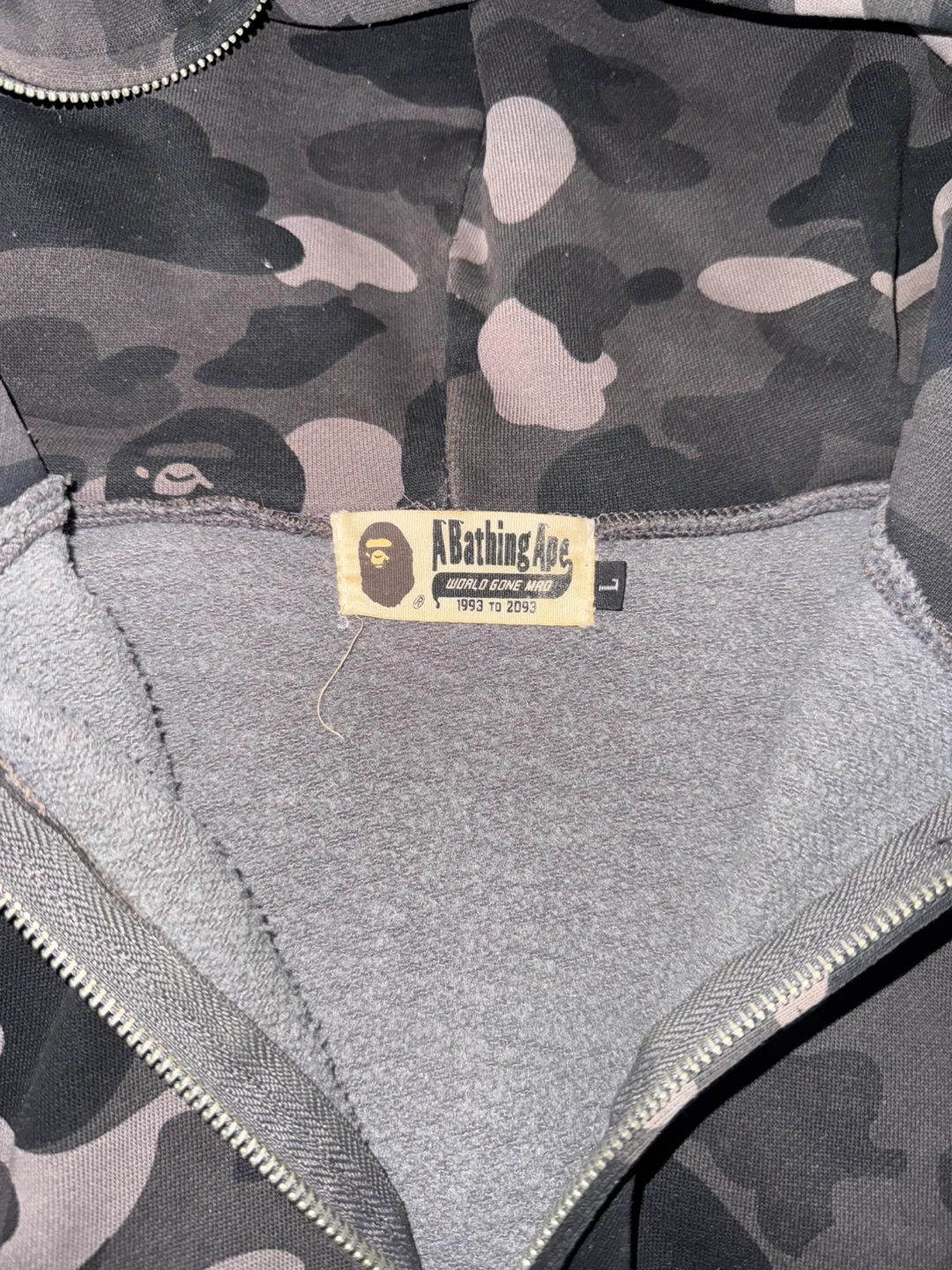 BAPE Full Zip Hoodie Camo Shark Tiger - photo 4