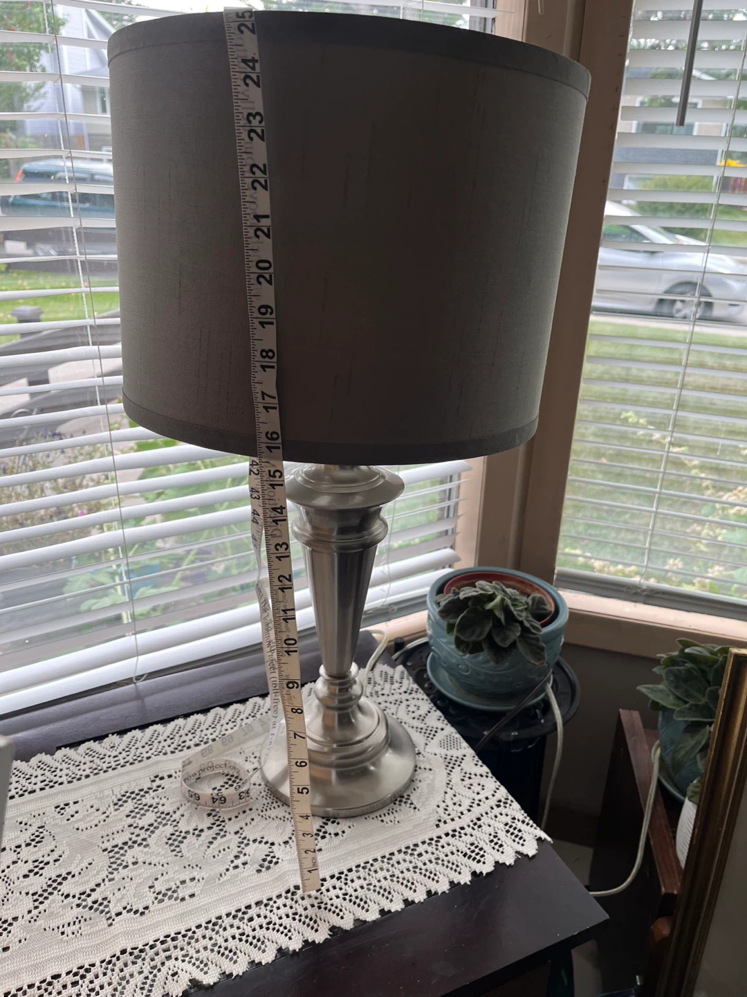 Table Lamp with Grey Shade - photo 4