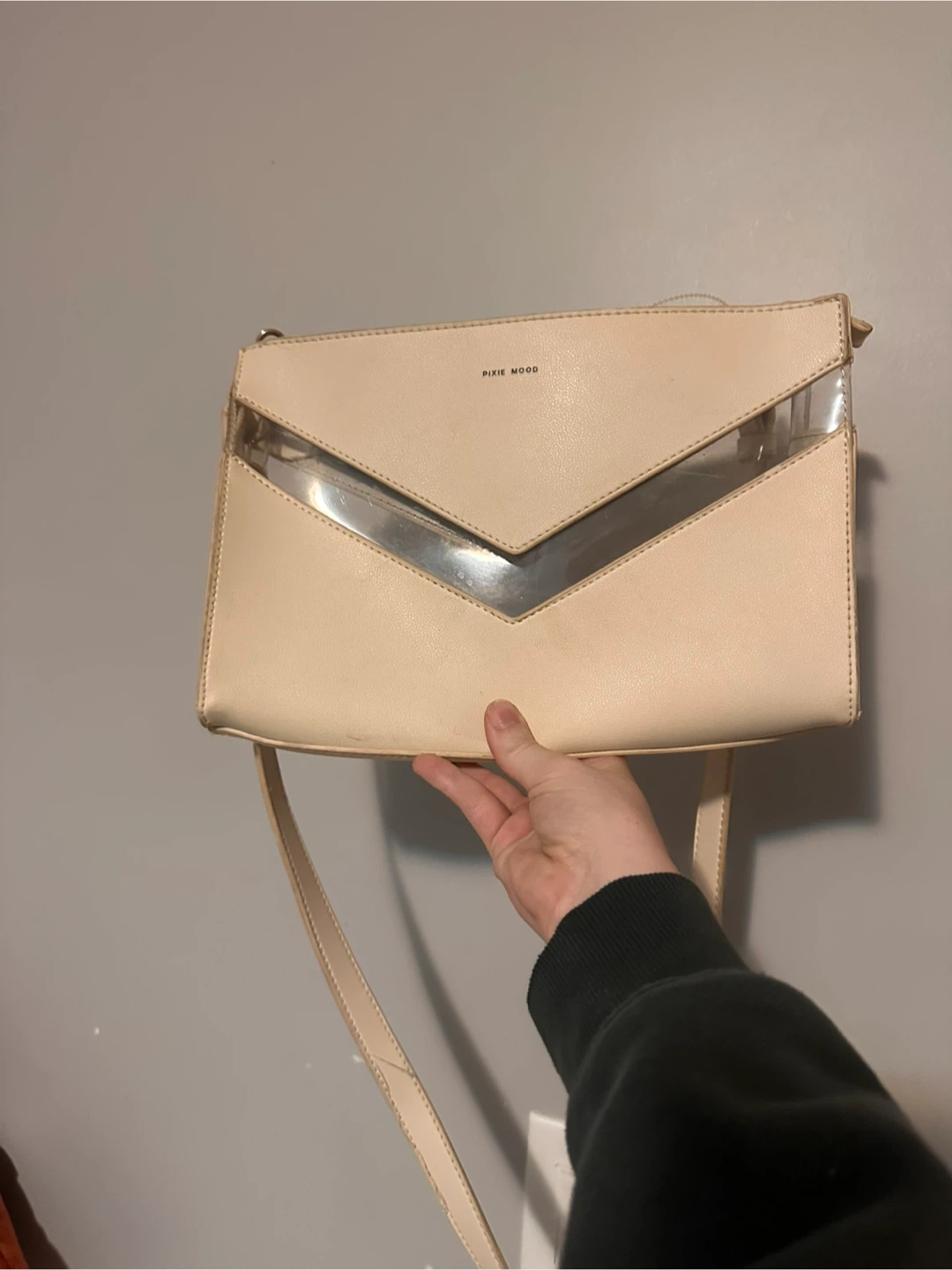 Pixie Mood Cream Clutch Bag