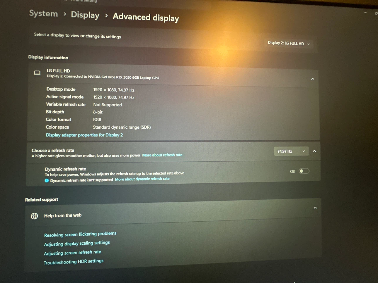 LG Full HD Computer Monitor