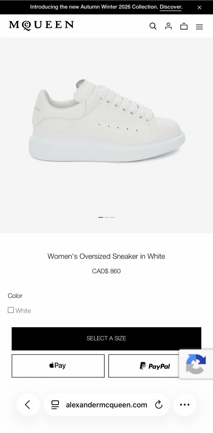 Alexander McQueen Women's Oversized Sneakers - photo 2