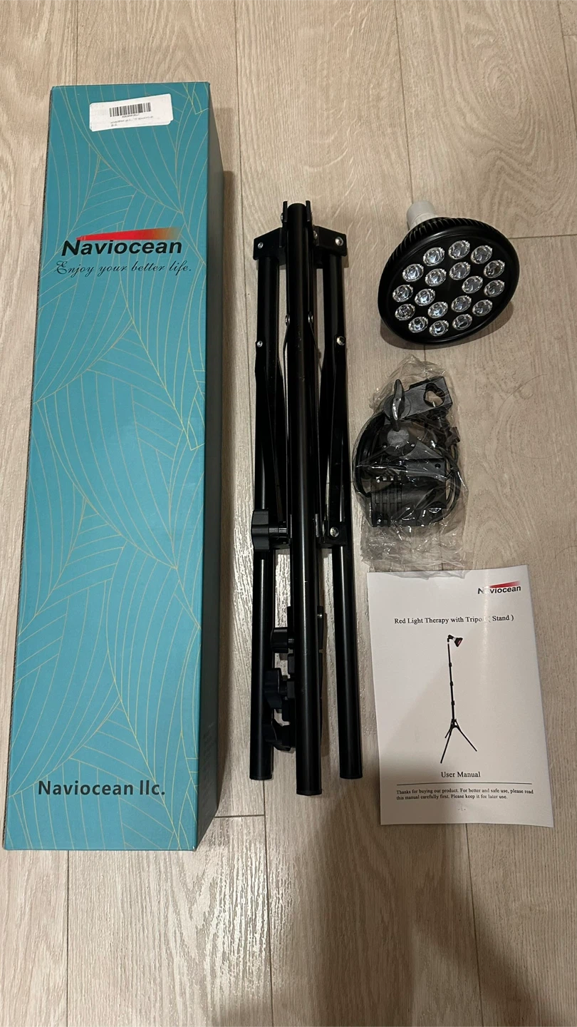 NaviOcean Red Light Therapy Lamp with Tripod Stand