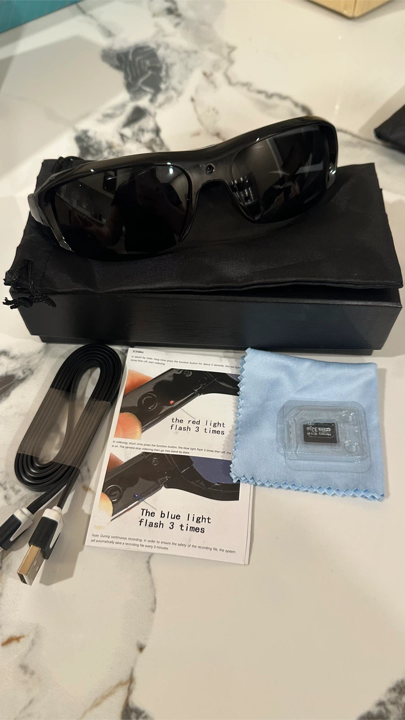 Black Camera Sunglasses
