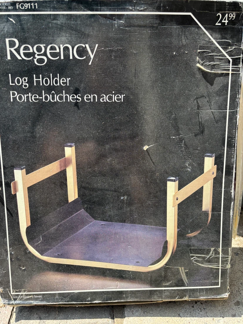 New in box Regency Log Holder