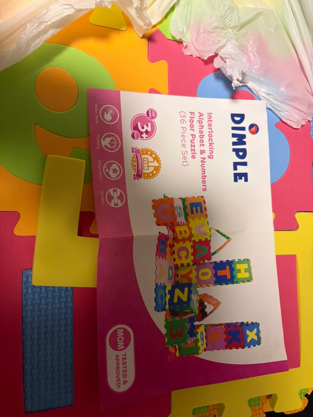 Alphabet & Numbers Floor Puzzle (36 Piece Set)