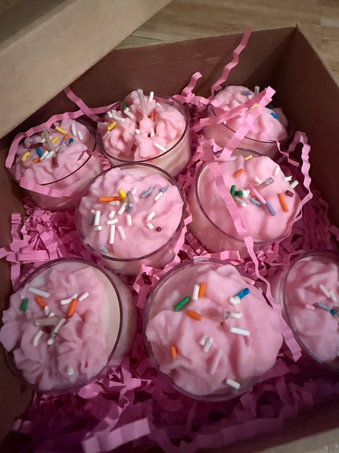Pink vanilla scented birthday candles - photo 2