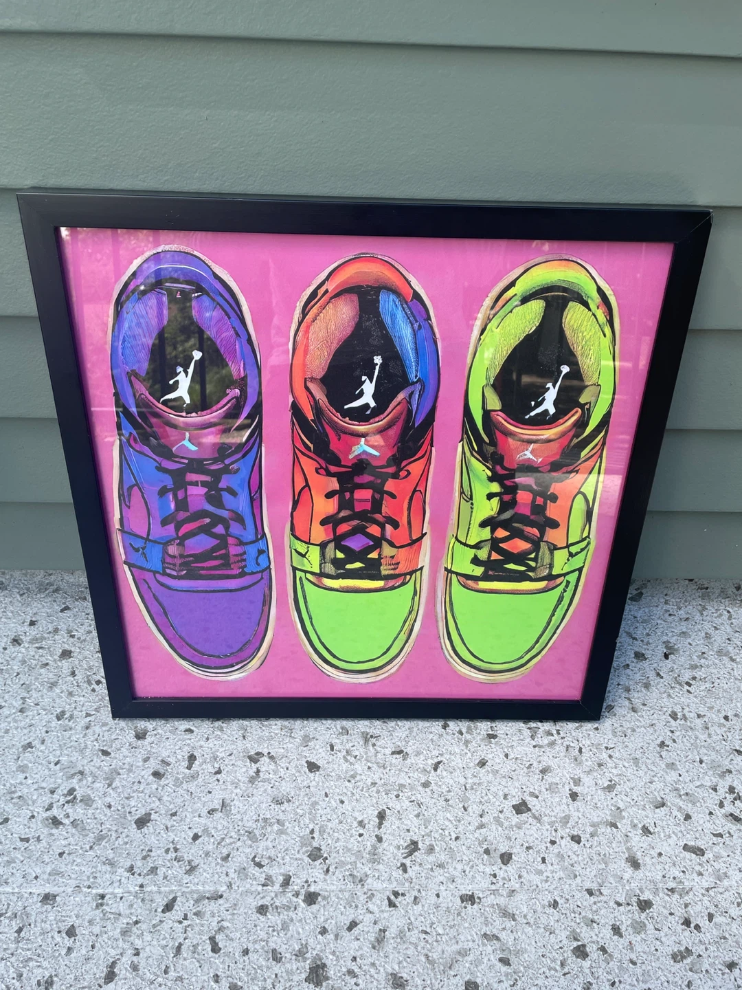 Stephen Chambers Air Jordan Sneaker Pop Art Framed - photo 2