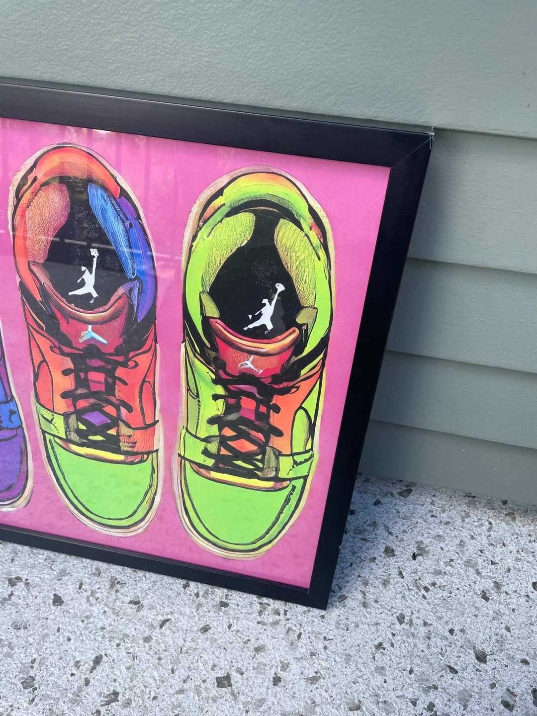 Stephen Chambers Air Jordan Sneaker Pop Art Framed - photo 4