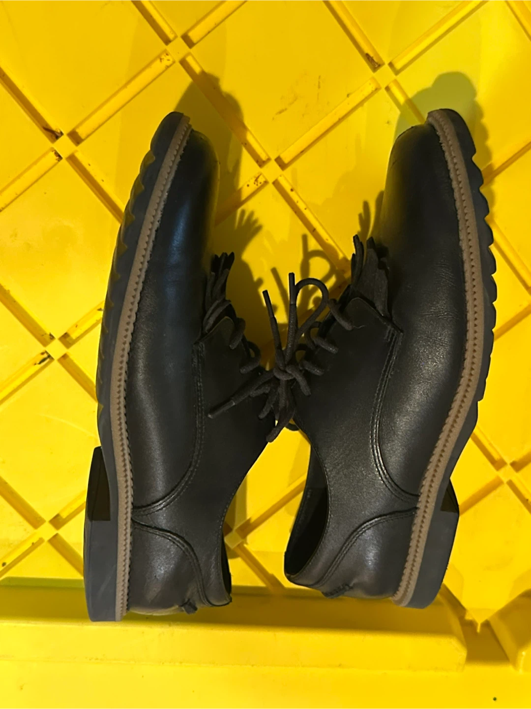 Clarks Black Leather Fringe Oxfords - photo 5